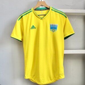 Adidas Men's Yellow Green AeroReady MIADIDAS Soccer Jersey Size Small
